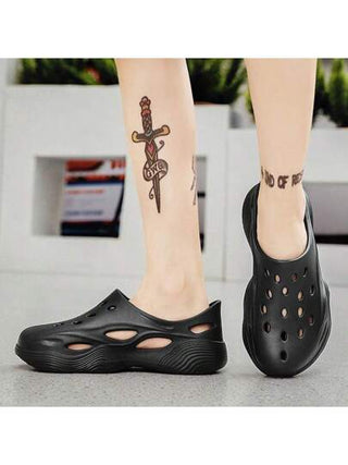 صندل صيفي حجم كبير للرجال، من نعل ناعم غير انزلاقي ومنفذ للهواء للأنشطة الخارجية مثل القيادة والصيد والشاطئ، بتصميم "تدرج المشي"