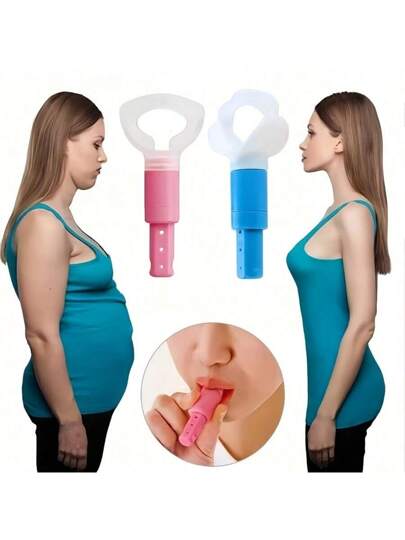 جهاز تدريب على التنفس الحُجاجي للكبار مصنوع من مادة ABS ،جهاز تدريب على عضلات الحجاب الحاجز ثلاثي المستوى بدون كهرباء لتقوية المركز والياقة البدنية، بألوان متنوعة، جهاز تدريب تقوية المركز ، معدات لياقة محمولة ، جهاز تدريب بدون كهرباء