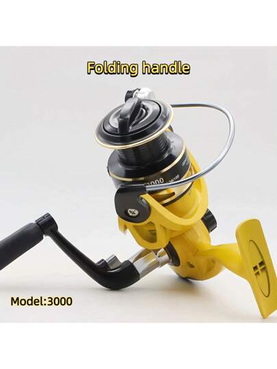 بكرة صيد بعيدة المدى سريعة دوران مصنوعة من معدن مائل للاستخدام في مياه البحر، أسرع وأفضل من البكرات التقليدية