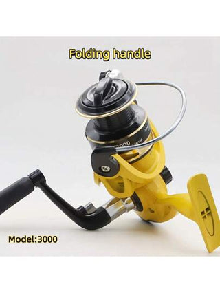 بكرة صيد بعيدة المدى سريعة دوران مصنوعة من معدن مائل للاستخدام في مياه البحر، أسرع وأفضل من البكرات التقليدية