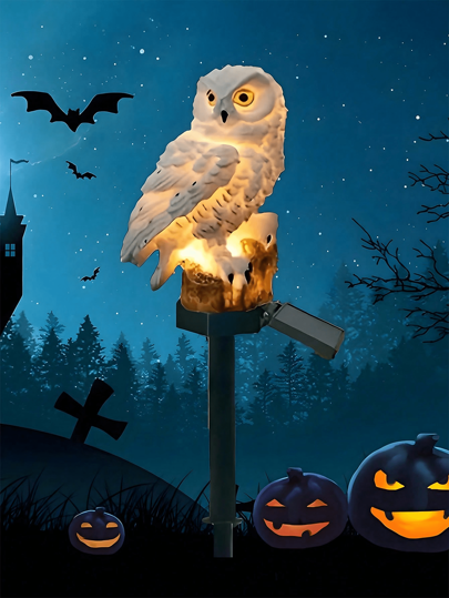 أضواء حديقة زخرفية خارجية على شكل بومة ونسر من الراتنج بطاقة شمسية، أضواء زخرفية للحدائق والترفيه، مناسبة لديكور الحديقة والأسرّة الزهرية والأرصفة والممرات