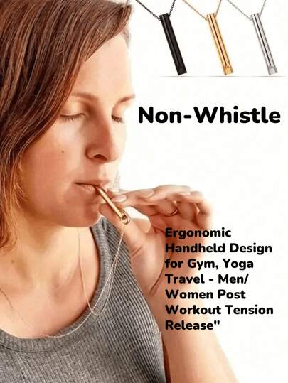 1/2 وحدة قلادة منفس عشوائية اللون لتخفيف القلق والتوتر ، ليست صافرة ، أداة تأمل و استرخاء ، أداة تنفس عميق للتأمل والهدوء