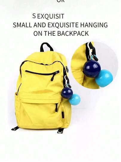 2/5 قطع معطف واق من المطر محمول ، معطف مطر سميك قابل للتخلص منه مع صندوق تخزين كروي ، مناسب للتخييم والرحلات، يمكن تعليقه على الحقيبة الظهر، ألوان عشوائية من أدوات التخييم