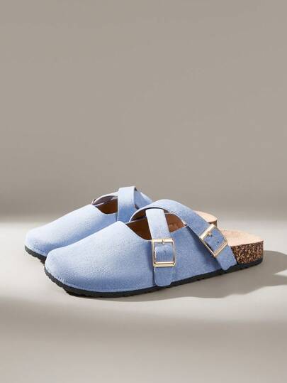 Solecia حذاء كاجول بتصميم إبزيم قابل للضبط للنساء