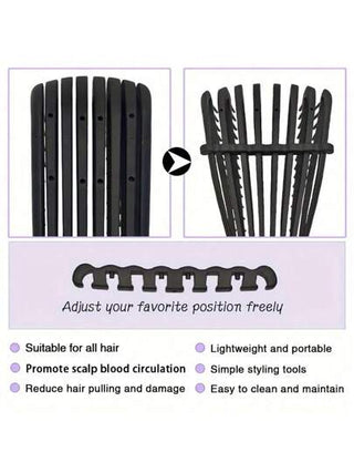 12 مجموعة أمشاط للحلاقة ذات تسعة صفوف نظيفة، مشط ذو ثماني أسنان، مشط ذيل الجرذ، فرشاة مشط، دبابيس شعر، شريط شعر، قبعة حريرية، أداة تصفيف الشعر