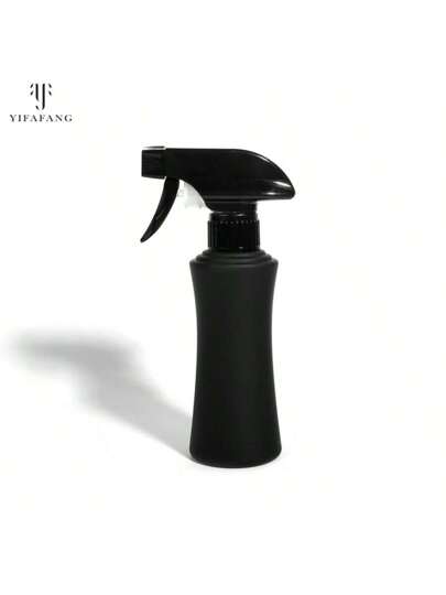 زجاجة رذاذ شعر حجم 200 مل بتشطيب أسود مطفي بفوهة قابلة للتعديل ، رشاش رذاذ محمول للتصفيف والتنظيف اليومي والحدائق ، قبضة مريحة قطعة واحدة
