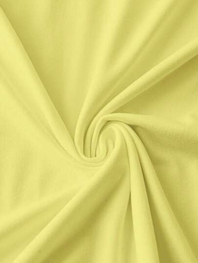 SHEIN EZwear تي شيرت نسائي بياقة مستديرة ، بسيط وأنيق ، مناسب للصيف