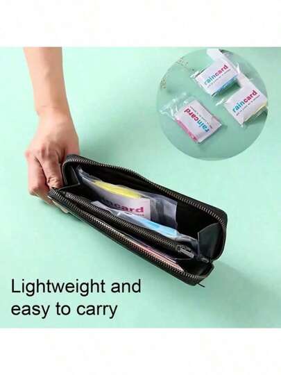 2قطعة/5قطع/10قطع معطف مطر عام ، من مادة البولي إيثيلين ، كامل المقاومة للماء ، محمول ، مناسب للسفر والرحلات والصيد والتخييم ، معطف مطر خارجي للبالغين ، باللون الأزرق ، بدون طباعة