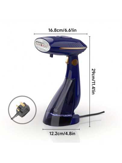 ESUPER ESUPER بخاخة يدوية محمولة قابلة للطي وكي - ماكينة كي وبخار بقوة 1500 واط مع خزانين منفصلين بسعة 288 مل + 168 مل ، سخان سريع ب- 30 ثانية ، تصميم صغير متنقل للاستخدام المنزلي ، المكتب ، الملابس والأقمشة