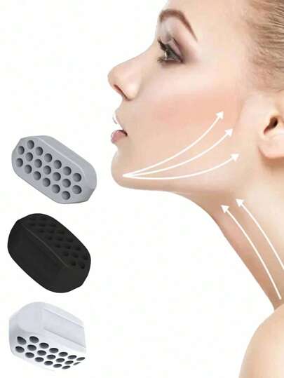 3 قطع مدرب عضلة الفك السفلي للياقة البدنية ، مدرب عضلات الوجه ، جهاز تمرين المضغ السيليكون ، قطعة واحدة باللون الأسود ، قطعة واحدة باللون الأبيض ، قطعة واحدة باللون الرمادي ، ومجموعة ثلاث قطع باللون الأسود والأبيض والرمادي ، تمارين الفك ، المضغ ، كرة اللي