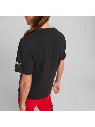 Puma قميص تي شيرت بأكمام قصيرة من سلسلة السباق، بياقة مصنوعة من المحبوك، 53817501