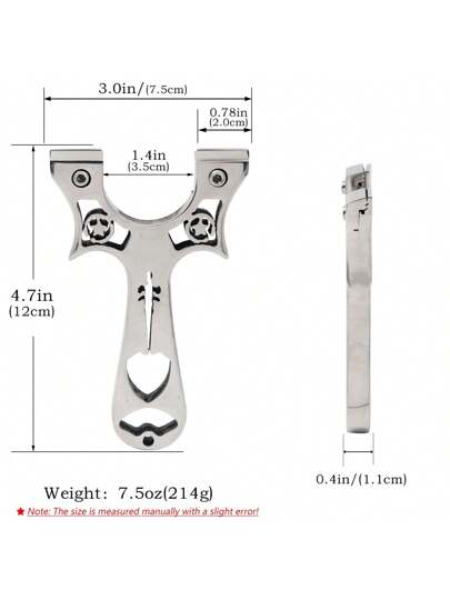 1 قطعة ملحقات صيد من الفولاذ المقاوم للصدأ للخارج، معدات صيد ذات جودة عالية ومتينة للممارسة إطلاق النار والمسابقات