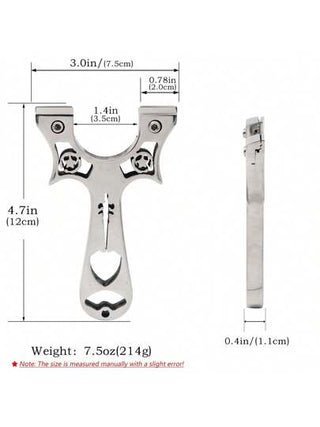 1 قطعة ملحقات صيد من الفولاذ المقاوم للصدأ للخارج، معدات صيد ذات جودة عالية ومتينة للممارسة إطلاق النار والمسابقات
