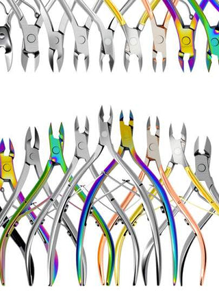 3 قطع مقصات فضية D501 لبشرة الأظافر، مقص لبشرة الأظافر من الفولاذ المقاوم للصدأ، أداة إزالة البشرة الميتة، منقاش مناظر للقدم شكل مخلب النسر، أدوات منيكير DIY ملحقات