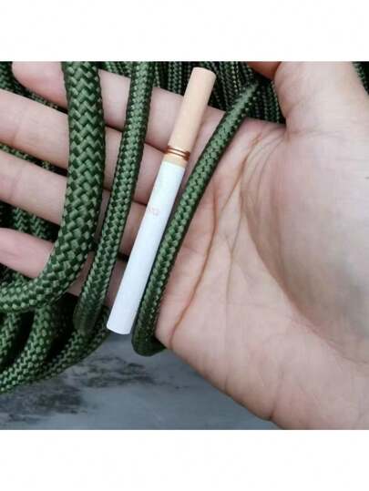 حبل نايلون أخضر بطول 31 قدم، حبل نايلون عالي القوة مناسب للتخييم والبقاء على قيد الحياة والصيد والتنزه، متين ومقاوم للطقس، مثالي للهواة الخارجيين