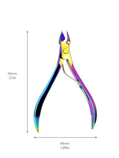 3 قطع كماشة تنظيف البشرة الميته متعددة الألوان ، مقص الكيوتيكل من الفولاذ المقاوم للصدأ، مزيل الجلد الميت، أداة مانيكير احترافية بشكل منقار النسر، ملحقات أدوات DIY