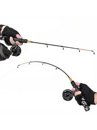 الصيد بالجليد من ألياف الكربون ذو تصميم الكامفلاج - خفيف الوزن، مناسب للصيد بالطائرة