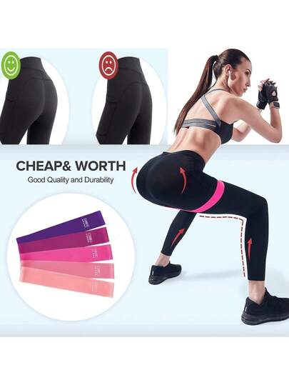 طقم دوائر بيلاتس 11 قطعة - أدوات لياقة بدنية منزلية للنساء - حزام مقاومة للورك، جهاز إطالة، كرة بيلاتس ميني 25 سم للياقة البدنية وتمارين اليوغا، جوارب اليوغا، شريط إطالة، صفيحة قوة، جيب سحاب. مناسب للتمرين على الساقين والذراعين والفخذين في المنزل