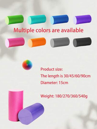 قطعتان: أسطوانة إسفنجية، جهاز تدليك لاسترخاء العضلات، معدات يوغا بعمود لياقة بدنية، عمود يوغا بلون واحد، أسطوانة تدليك للياقة البدنية، مناسبة لاسترخاء العضلات، والتمارين الرياضية، واللياقة البدنية.
