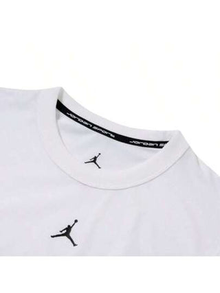 Jordan ملابس علوية أكمام بلا بولباس علوي كرة السلة التدريبية بلون أبيض للرجال موديل FN5857-100