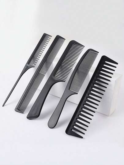 مجموعة أمشاط أنماط الشعر للرجال والنساء ، مشط أسنان واسعة ، مشط ذيل الفأر للتمشيط والتهييج ، مشط احترافي ، مشط كبير لرأس دهني ، مشط للشعر المستقيم والفخم