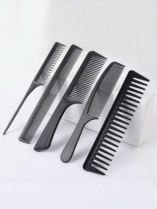 مجموعة أمشاط أنماط الشعر للرجال والنساء ، مشط أسنان واسعة ، مشط ذيل الفأر للتمشيط والتهييج ، مشط احترافي ، مشط كبير لرأس دهني ، مشط للشعر المستقيم والفخم