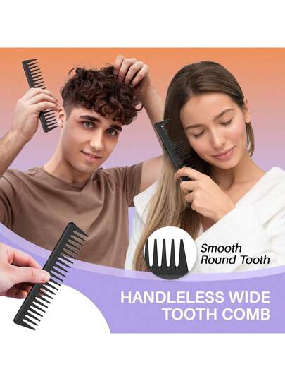 مجموعة أمشاط أنماط الشعر للرجال والنساء ، مشط أسنان واسعة ، مشط ذيل الفأر للتمشيط والتهييج ، مشط احترافي ، مشط كبير لرأس دهني ، مشط للشعر المستقيم والفخم