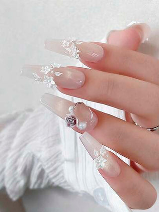 Beautizon Nailartlab قالب سيليكون لفن الأظافر زخرفة الأزهار، أداة تصميم لنقش نمط فن الأظافر، قالب تضريب لمتجر فن الأظافر، ملحق ديكوري ثلاثي الأبعاد