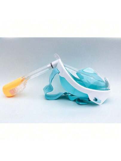 قناع غوص بسيليكون للبالغين طراز كامل جاف، معدات سباحة وغوص