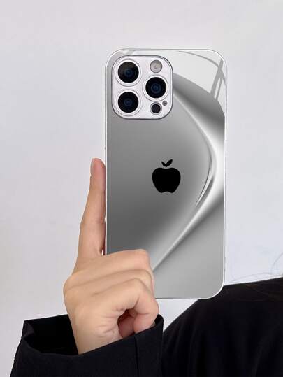 غطاء هاتف حماية من الزجاج المقسى عالي الجودة، بتصميم منحني مُدرج، مُضاد للسقوط، مناسب للجنسين، متوافق مع أجهزة 16 Pro Max/15 Pro/14 Pro Max/11/XS Max/7 Plus، و Galaxy S25 Ultra/S24 FE/S23+/S22 Ultra/S21 FE، بتصميم بسيط ثلاثي الأبعاد بشكل تفاحة للأعمال