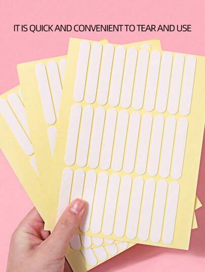 1 قطعة 30 قطعة / 3 قطع 90 قطعة / 5 قطع 150 قطعة ملصقات تدريبية لفن الأظافر بطبقة لاصقة خلفية، شريط لاصق ثنائي الوجه لممارسة الأظافر