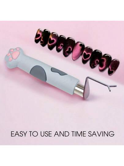 طقم أداة مغناطيس عين القطة الخاصة جدا، مشبك ورق فائق القوة، مغناطيس قلب ثلاثي الأبعاد لعمل أشكال القلب على الأظافر ، أدوات وإكسسوارات أظافر