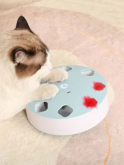 قطعة واحدة من صندوق القطة السحري ذاتي التحريك لتدريب الشعر يناسب القطط لتسليتها وتخفيف الملل لديها