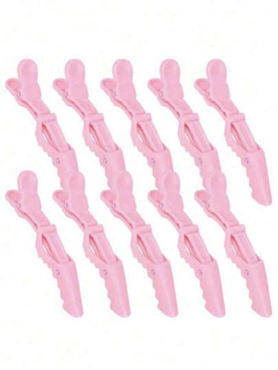 5 قطع - مقاطع شعر على شكل تمساح متعددة الألوان - قبضة متماسكة وثابتة، سهلة للتصفيف والاستخدام في المصالح لتلوين الشعر، الكيرلي، وتقسيم الشعر - مقاطع بلاستيك ممتازة على شكل تمساح للمصففين والمستخدمين المنزليين