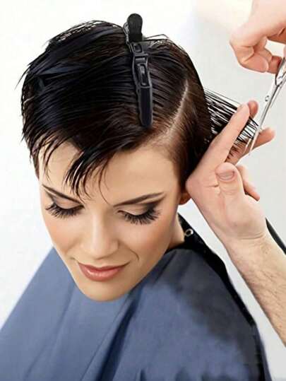 5 قطع - مقاطع شعر على شكل تمساح متعددة الألوان - قبضة متماسكة وثابتة، سهلة للتصفيف والاستخدام في المصالح لتلوين الشعر، الكيرلي، وتقسيم الشعر - مقاطع بلاستيك ممتازة على شكل تمساح للمصففين والمستخدمين المنزليين