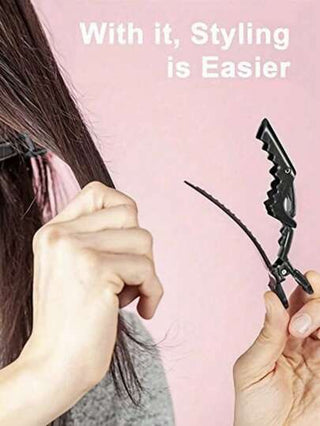 5 قطع - مقاطع شعر على شكل تمساح متعددة الألوان - قبضة متماسكة وثابتة، سهلة للتصفيف والاستخدام في المصالح لتلوين الشعر، الكيرلي، وتقسيم الشعر - مقاطع بلاستيك ممتازة على شكل تمساح للمصففين والمستخدمين المنزليين