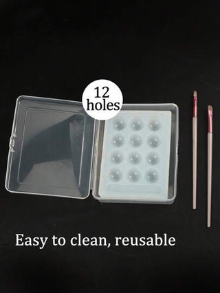 صينية سيليكون متعددة الوظائف - ذات استخدام مزدوج للرسم والفن الأظافر، قابلة للطي وسهلة التنظيف، صديقة للسفر، مانعة للتسرب ومقاومة للبقع