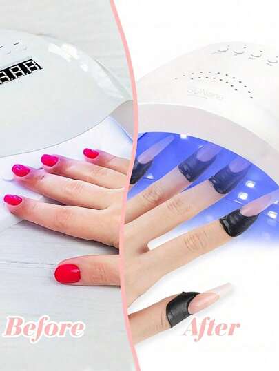 100/50/30/10 ملصق طلاء أظافر منع التسرب، ملصقات شكل U لمنع فيض طلاء الأظافر، أدوات مساعدة لفن الأظافر