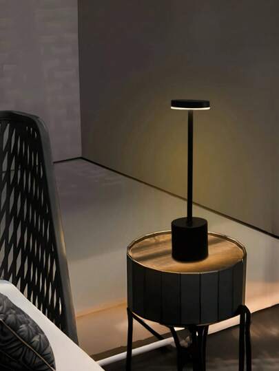 1 قطعة مصباح طاولة LED لاسلكي، محمول قابل للشحن، التحكم اللمسي ب- 3 درجات إضاءة، مناسب للمنزل والفندق والنوم وغرفة المعيشة والمطعم والصالة الخارجية