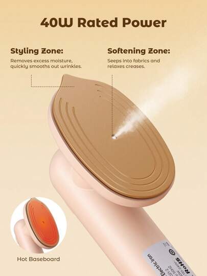 Teckwe مكواة بخارية كهربائية صغيرة جديدة ، بخاخ ملابس محمول يدوي لاستخدام المنزل