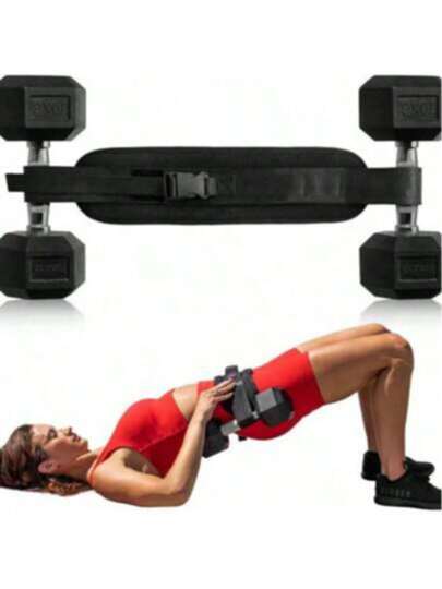 حزام ركبة التمرين، سهل الاستخدام، مانع للانزلاق وواق للورك، بدون أثقال أو بار حديدي أو كيتل بل، مناسب للمنزل والنادي الرياضي والتمارين