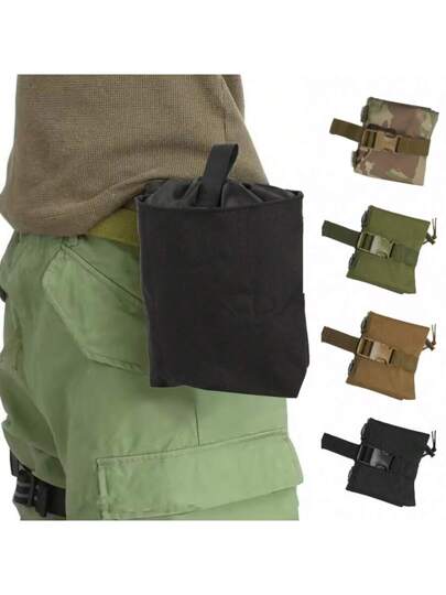 1 قطعة حقيبة تكتيكية قابلة للطي للاستخدام الخارجي، متعددة الوظائف للتخزين، حقيبة متدلية كاكسسوار تكتيكي، أساسيات المعدات للتخييم في الهواء الطلق، مناسبة للتنزه والتخييم والصيد