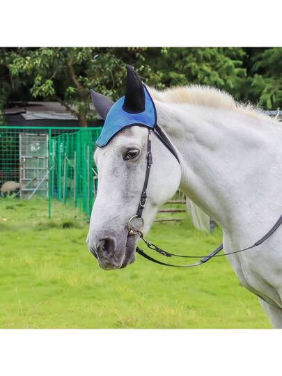 كمامات جديدة للخيول، ملحقات ركوب الخيل، متوفرة بالمخزون، مصنوعة من شبكة تنفس، تحافظ على تهوية آذان الحصان وتحميه من الحشرات