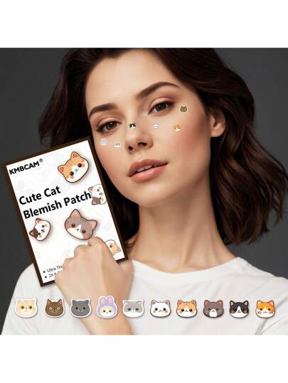 880 قطعة من بقع القطط الصغيرة لعلاج الحبوب، غطاء للوجه - خالي من الروائح، مناسب لكل الجنسين والبشرات، خالي من العطور والكحول وغيرها من المكونات