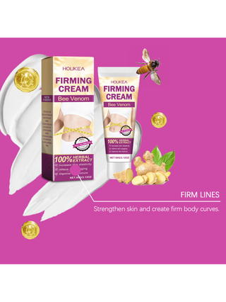 كريم جسم مشدِّد لخلايا النحل بنكهة 60 جرام - يرطب بعمق ويشدد البشرة ، يعزز مرونة البشرة ، مناسب لجميع أنواع البشرة ، للرجال والنساء