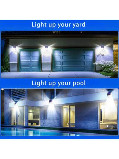 1 جهاز 238 LED كامل الوظائف، ضوء جداري خارجي مقاوم للماء يعمل بالطاقة الشمسية، ضوء حركة مقاوم للماء ب- 238 بطارية LED فائقة السطوع، 3 ألواح إضاءة قابلة للتعديل، 3 أوضاع إضاءة، ببطارية داخلية 1200 مللي أمبير، تصنيف مقاوم للماء IP65، مناسب لأبواب الحدائق وا