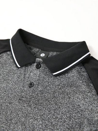 تي شيرت بولو ذو قصة مناسبة للرجل، بلون ملمع وتصميم مرقع، يشكل هدية مثالية للزوج أو الحبيب في الصيف