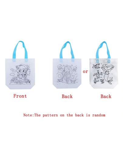 20 حقيبة DIY للرسم الحر، حقيبة تلوين قابلة لإعادة الاستخدام بنقش حيوان، حقيبة تسوق صغيرة غير منسوجة، لوازم حزب الأعمال اليدوية، أعياد الميلاد، عيد الميلاد، رأس السنة، عيد الربيع والكرنفال، مواد تغليف وتخزين الهدايا