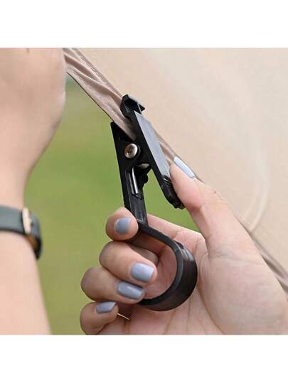 خطاف للخيمة للاستخدام في الخارج، مشبك تمساحي، منشفة معلقة متعددة الوظائف للخيمة، مشبك مضاد للانزلاق لتعليق الأشياء