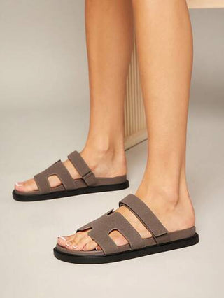 SHUZIA صنادل نسائية مسطحة ناعمة ومريحة، حذاء صيفي يتناسب مع جميع الملابس، أحذية ربيعية لعطلة الربيع وعيد الفصح، أحذية كاجوال للشاطئ، هدية عيد الأم